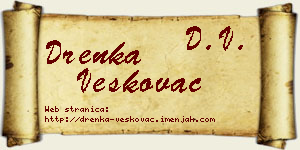 Drenka Veškovac vizit kartica